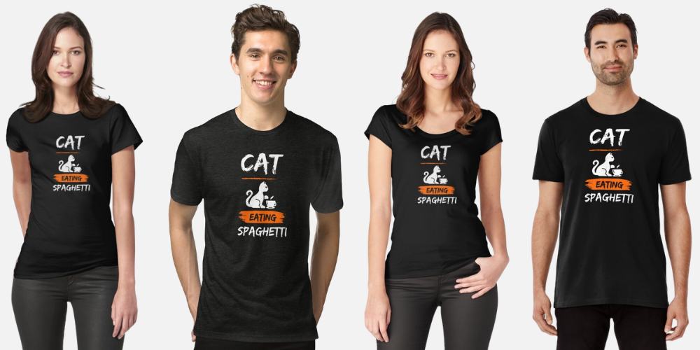 Print on demand cat t-shirts