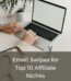 Email Swipes For Top 10 Affiliate Niches